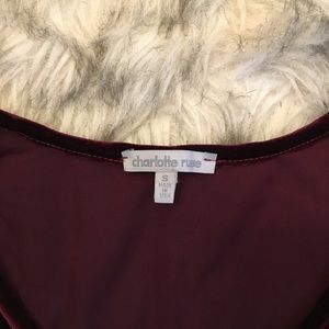 Charlotte Russe Tops - Velvet crop top Charlotte Russe Tops - Velvet crop top